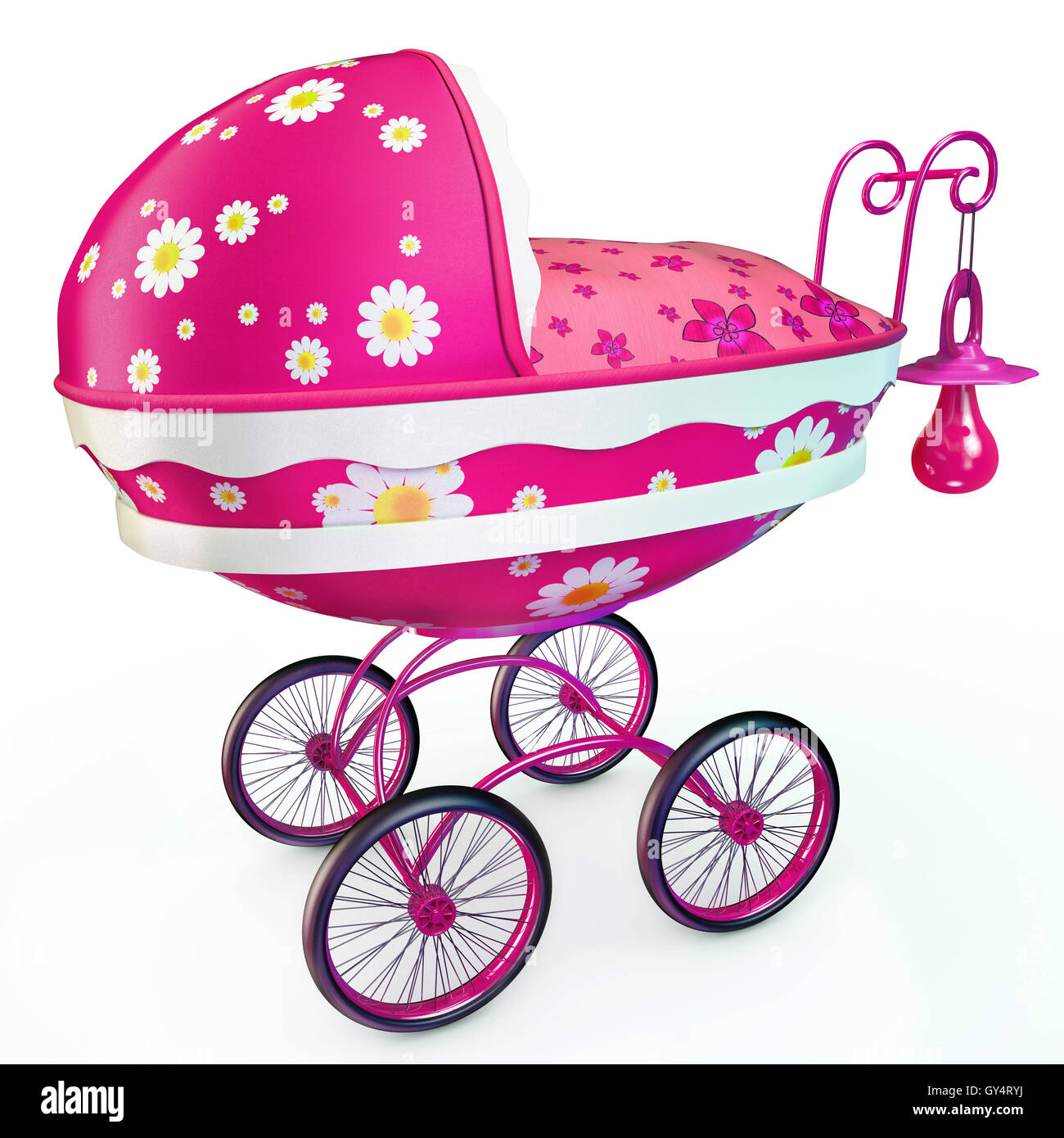 Awesome pink buggy Stock Photo