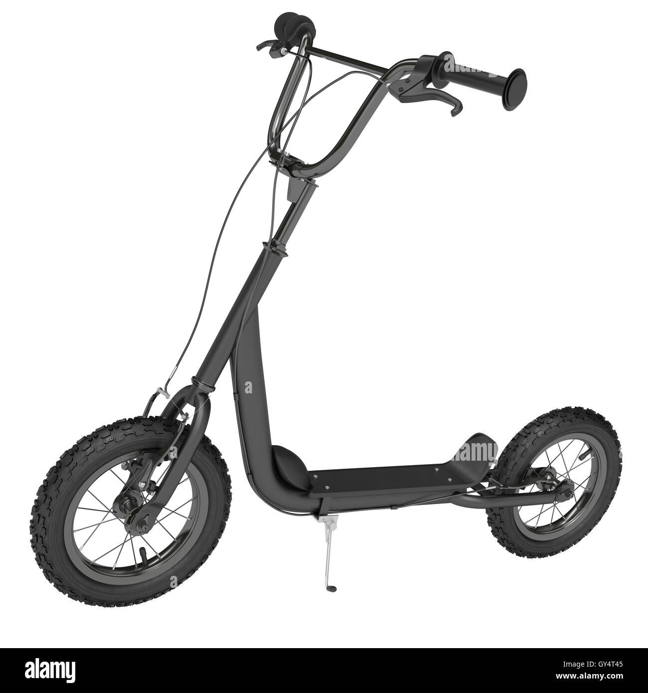 Black Kick scooter Stock Photo Alamy
