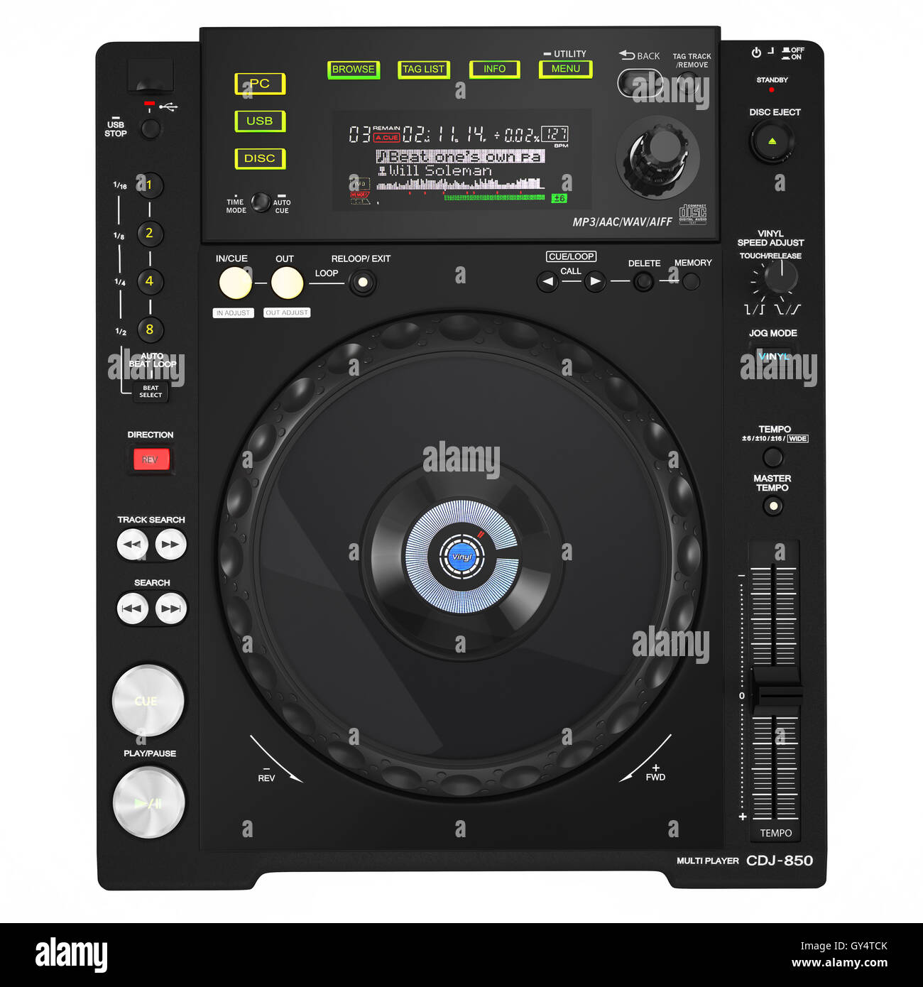 CD player top view Stock Photo Alamy