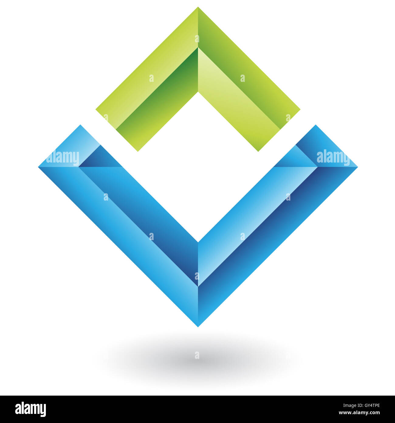 3d geometric logo icon and design element Stock Photo - Alamy