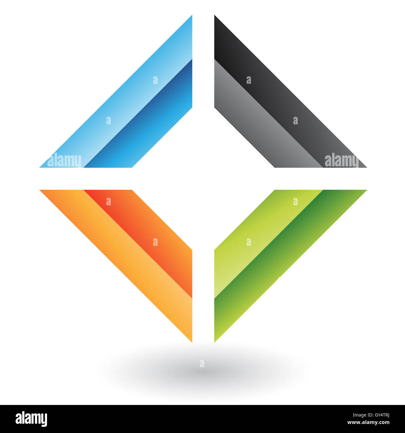 Geometric logo icon and design element Stock Photo