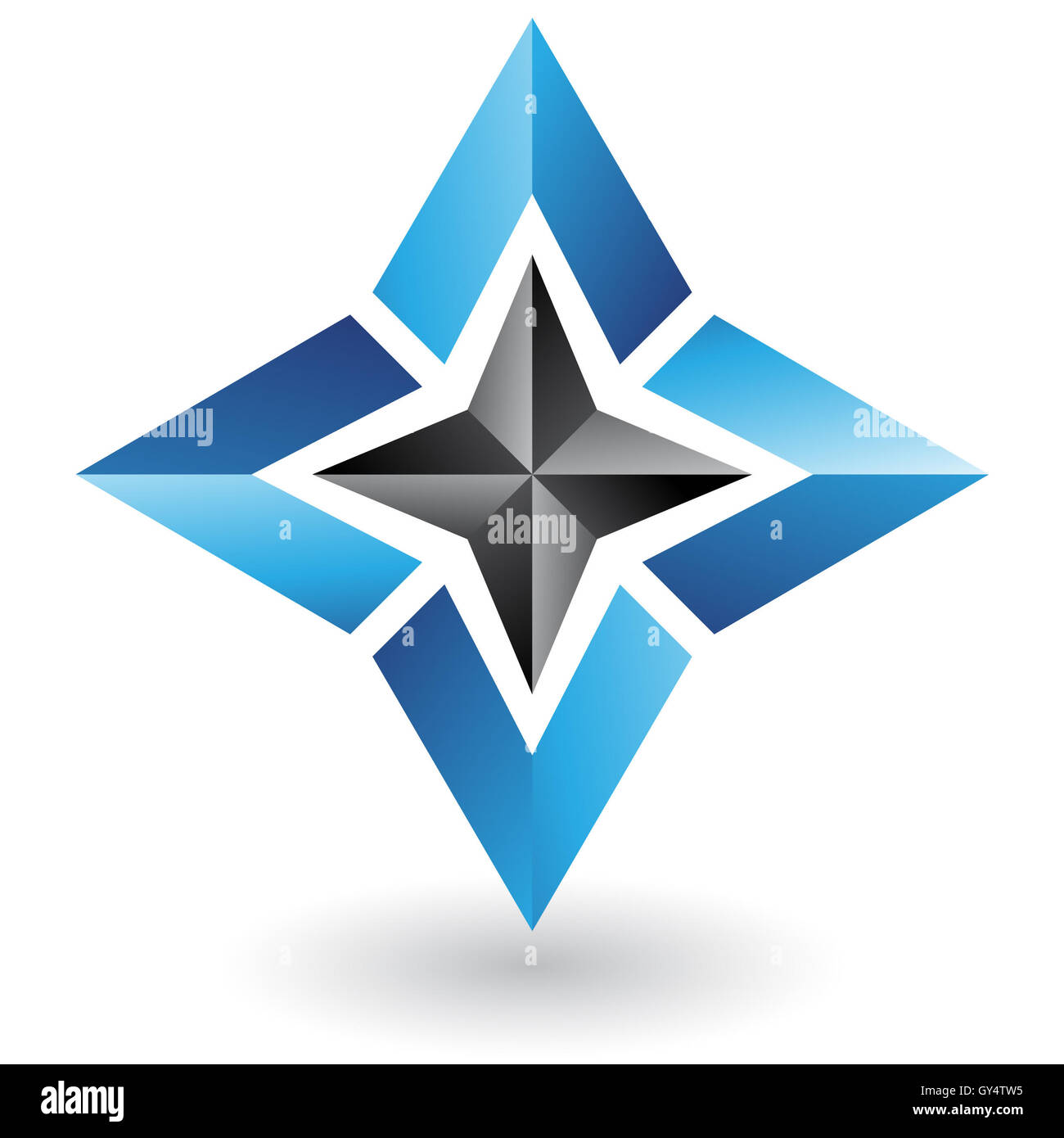 3d geometric logo icon and design element Stock Photo - Alamy