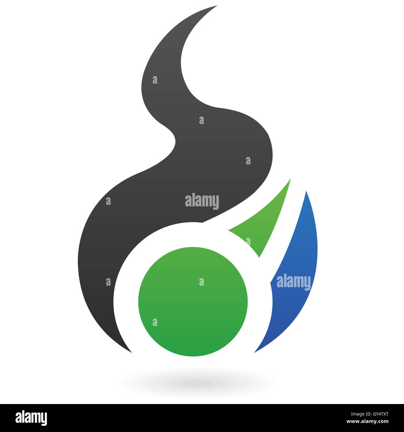 Abstract dynamic logo icon and design element Stock Photo - Alamy