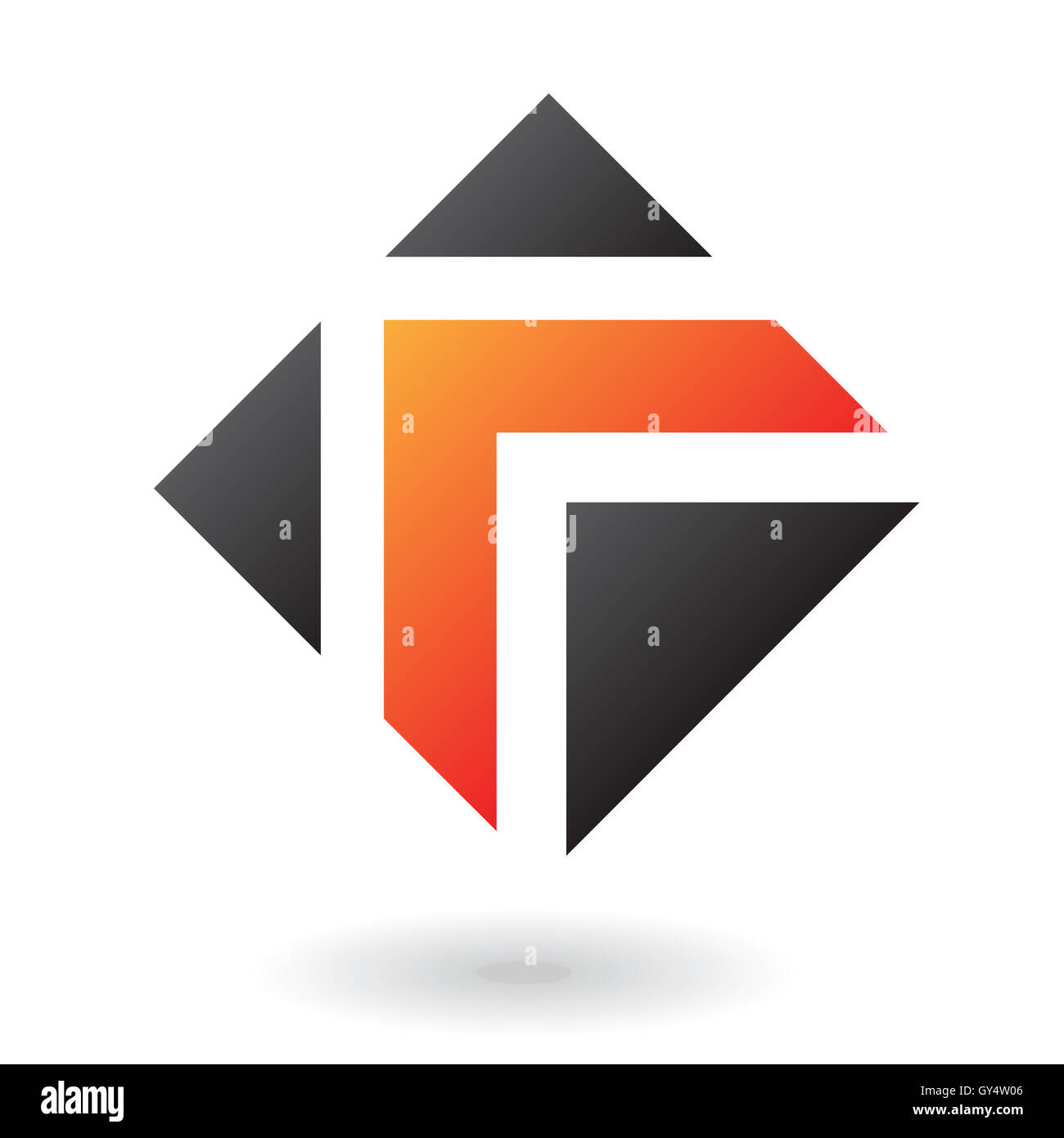Abstract diamond logo icon and design element Stock Photo - Alamy