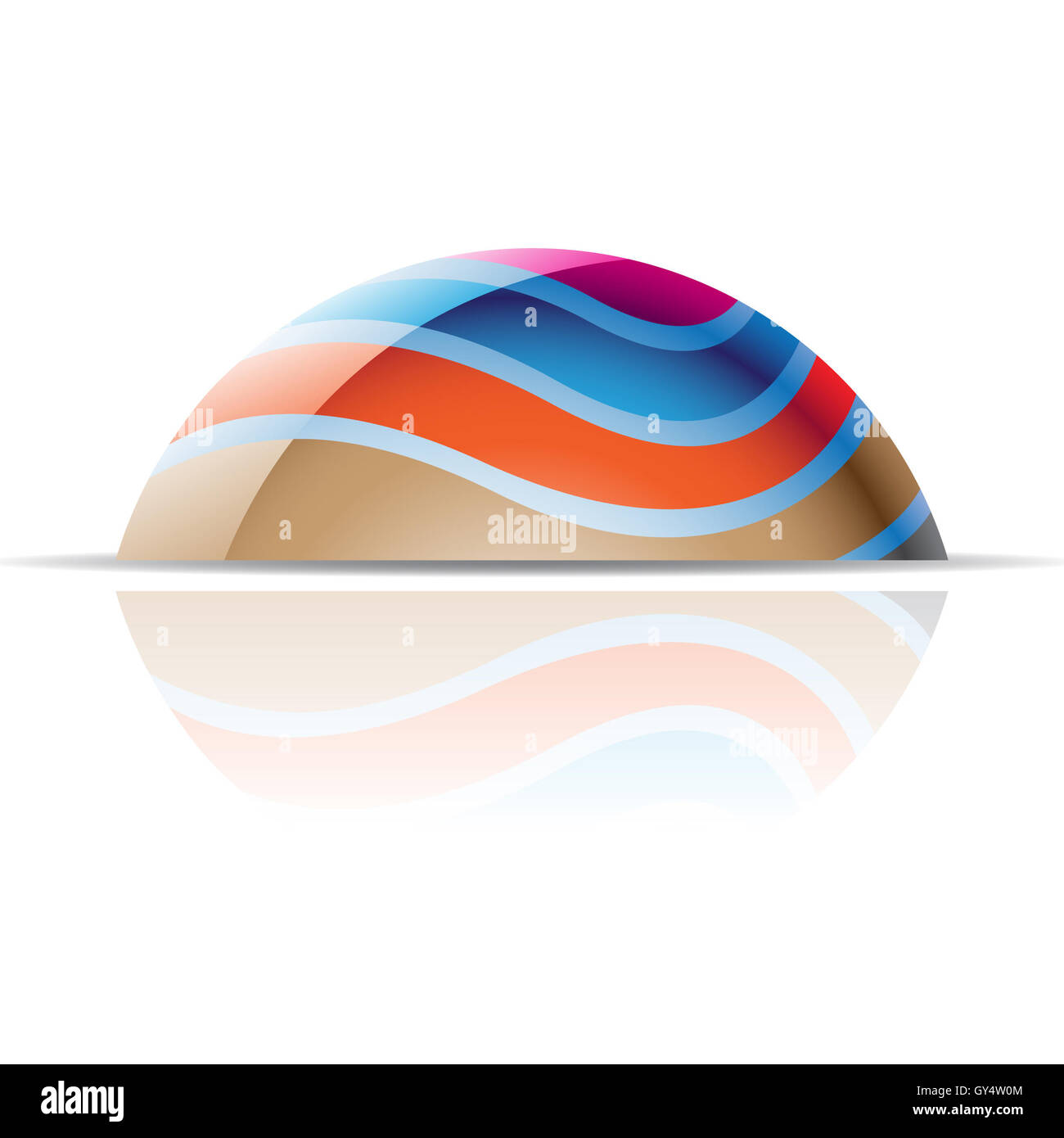 Abstract dome logo icon and design element Stock Photo Alamy