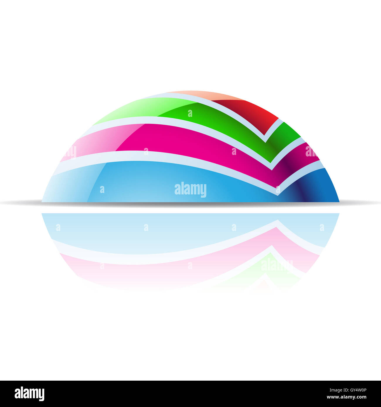 Abstract dome logo icon and design element Stock Photo Alamy