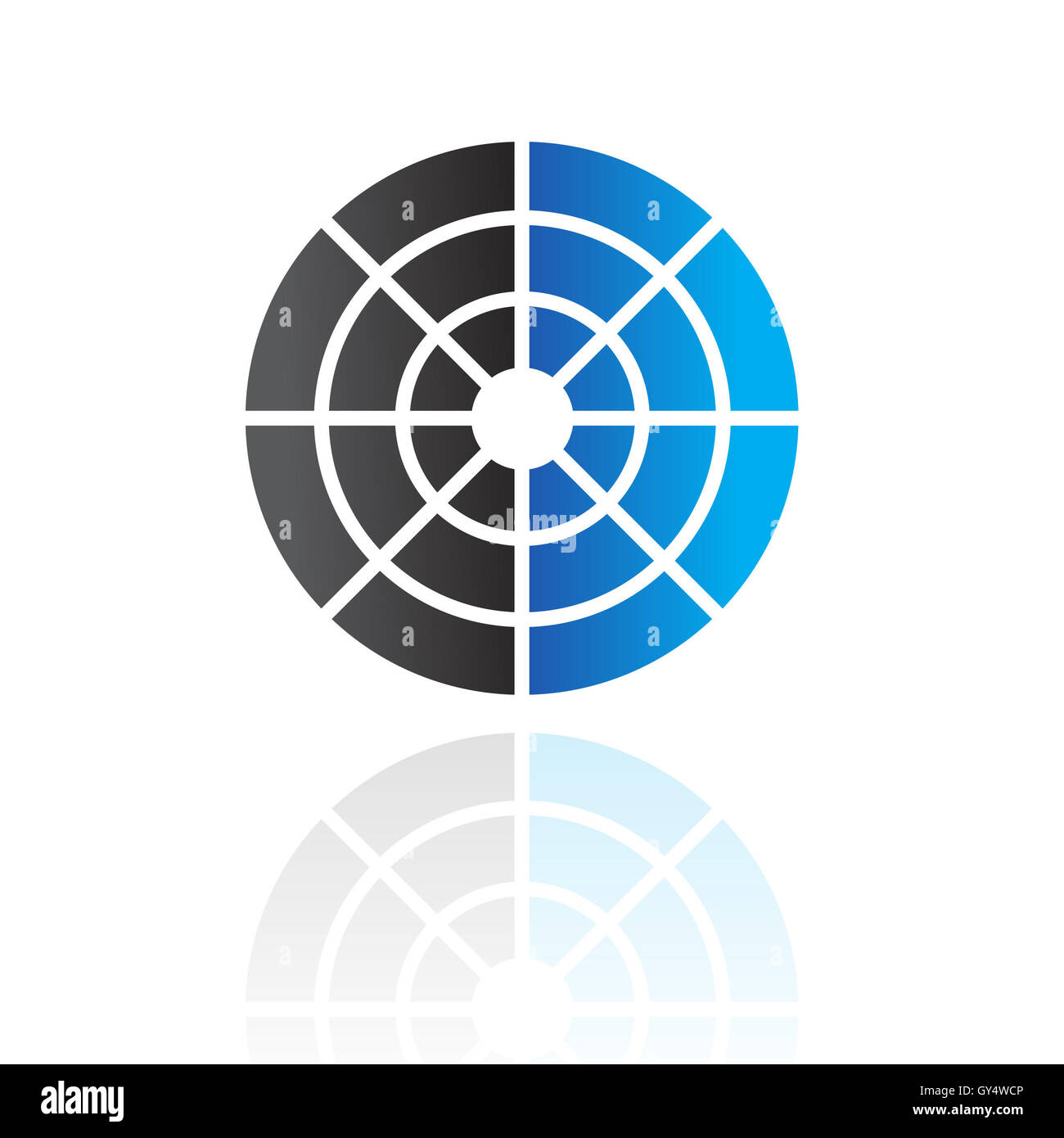 Abstract blue and black logo icon and design element Stock Photo - Alamy