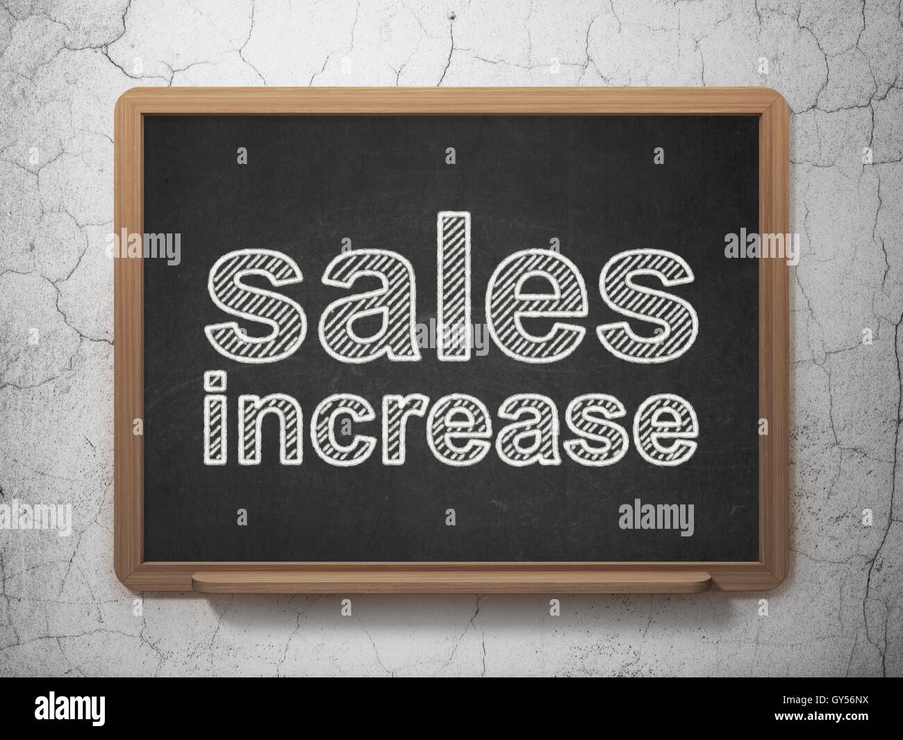 Advertising concept: Sales Increase on chalkboard background Stock ...