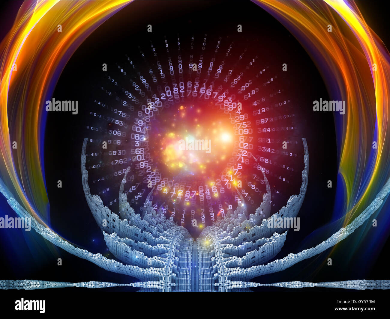 Light of Numbers Stock Photo - Alamy