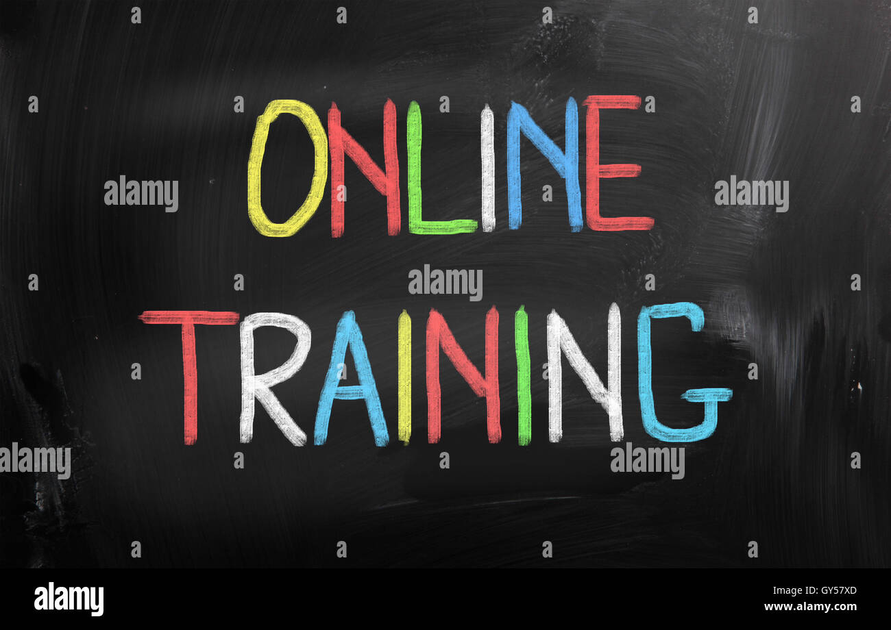 Online Training Concept Stock Photo