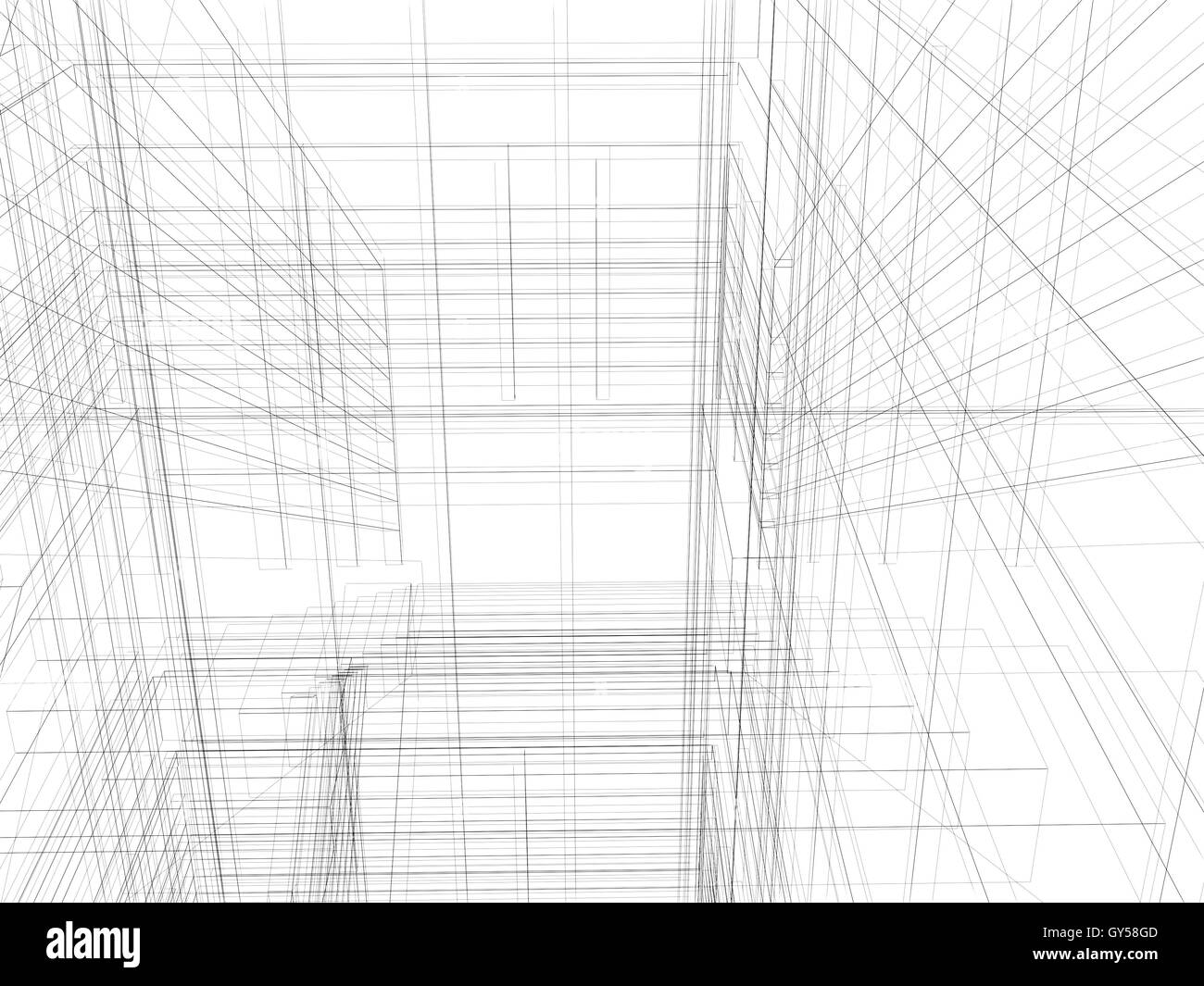 Abstract archticture Stock Photo