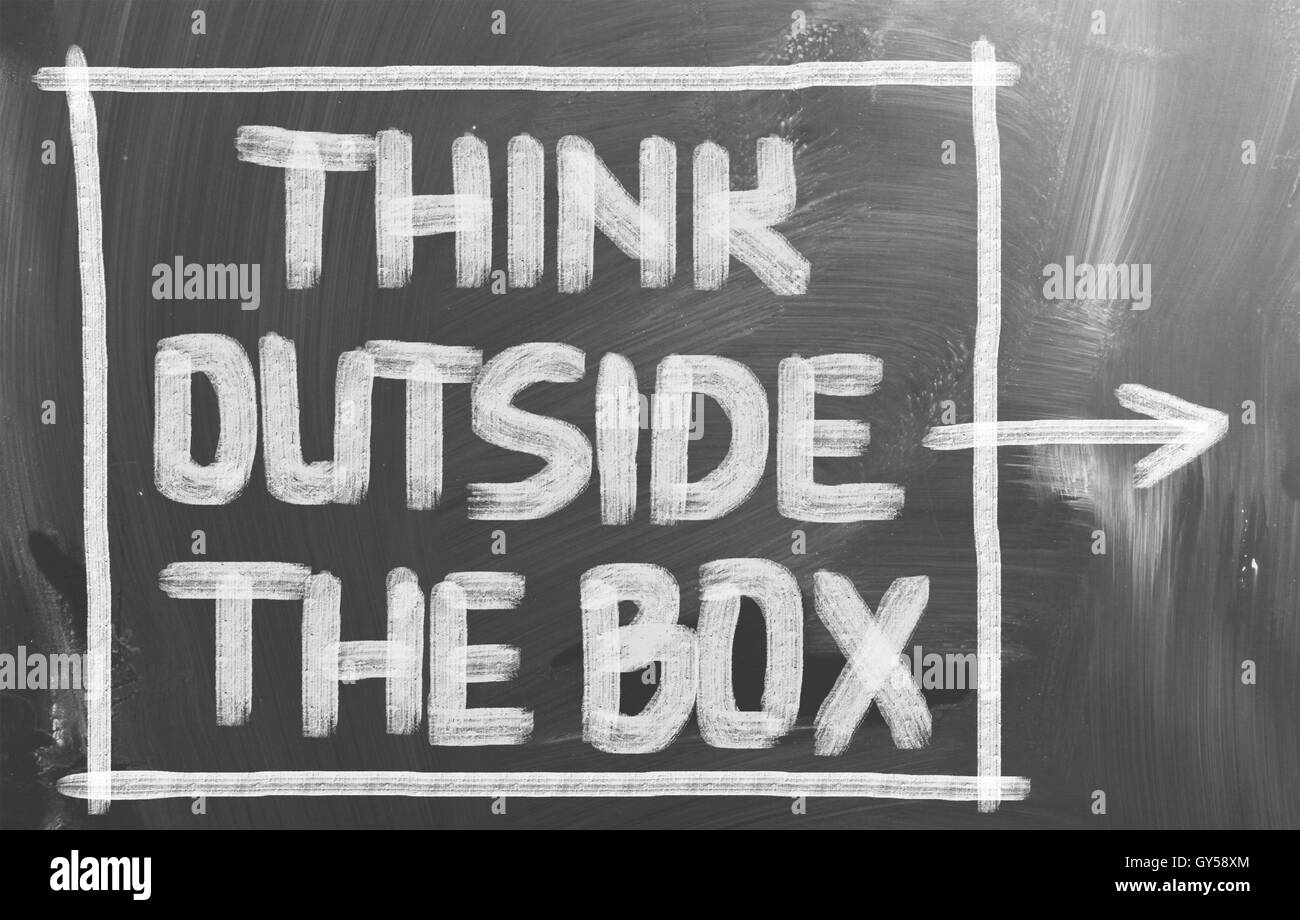 Think Outside The Box Concept Stock Photo
