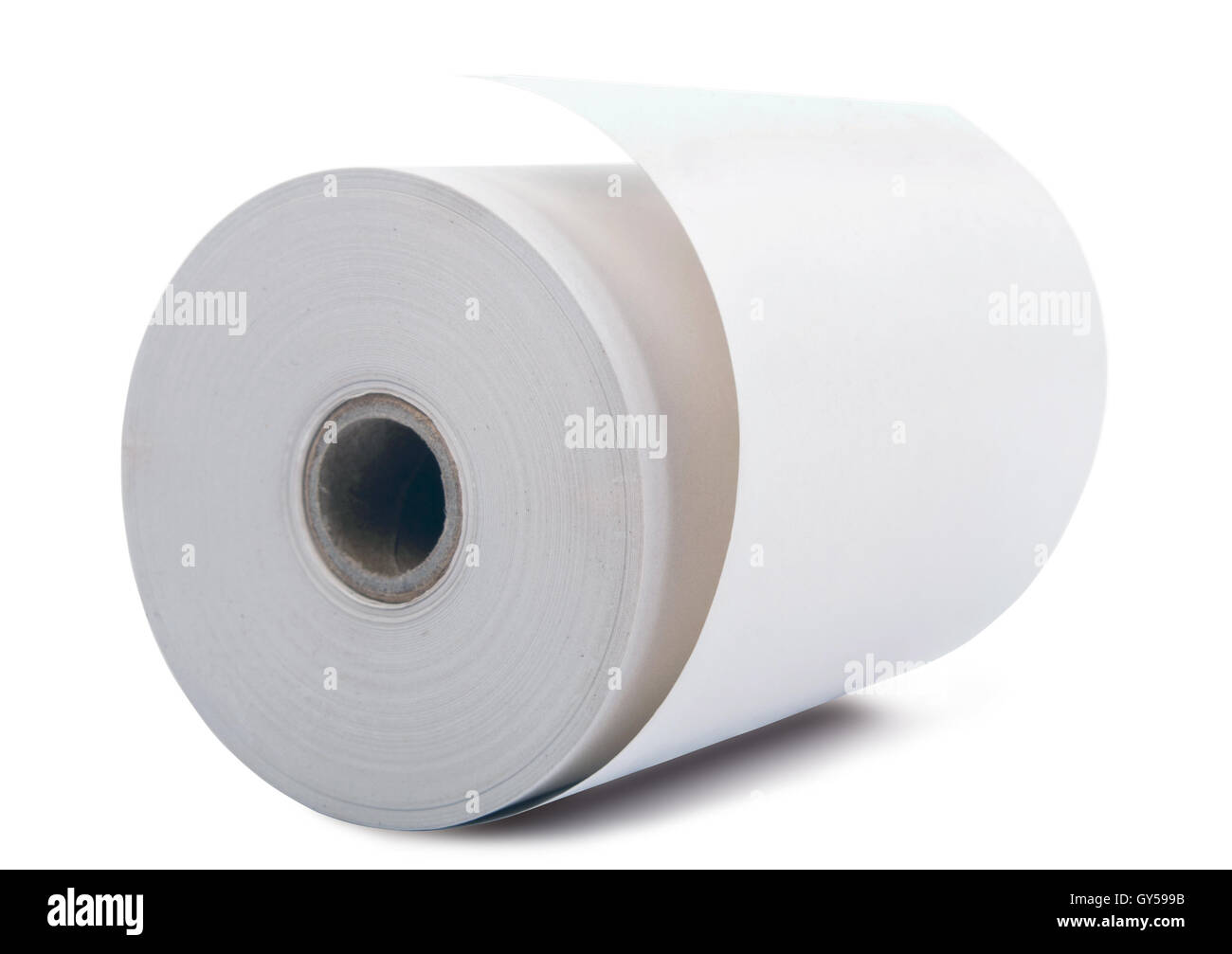 White paper roll Stock Photo Alamy