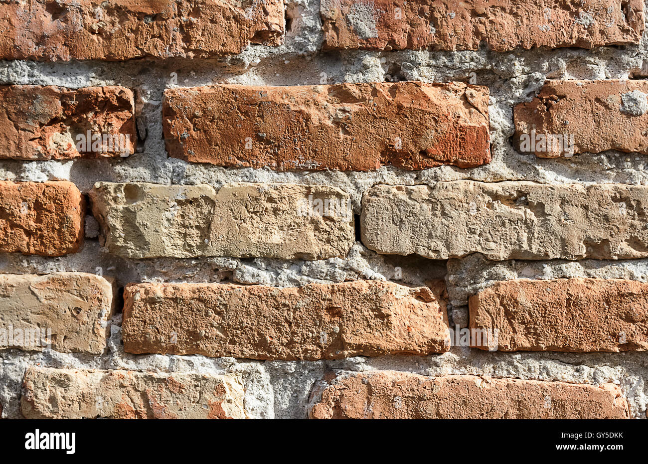 close up photograph of a brick wall Stock Photo - Alamy