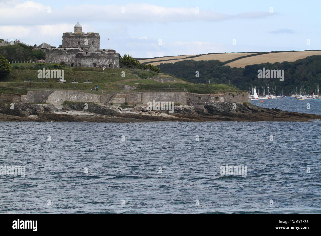 St Mawes Castle Cornwall from the sea Stock Photo - Alamy