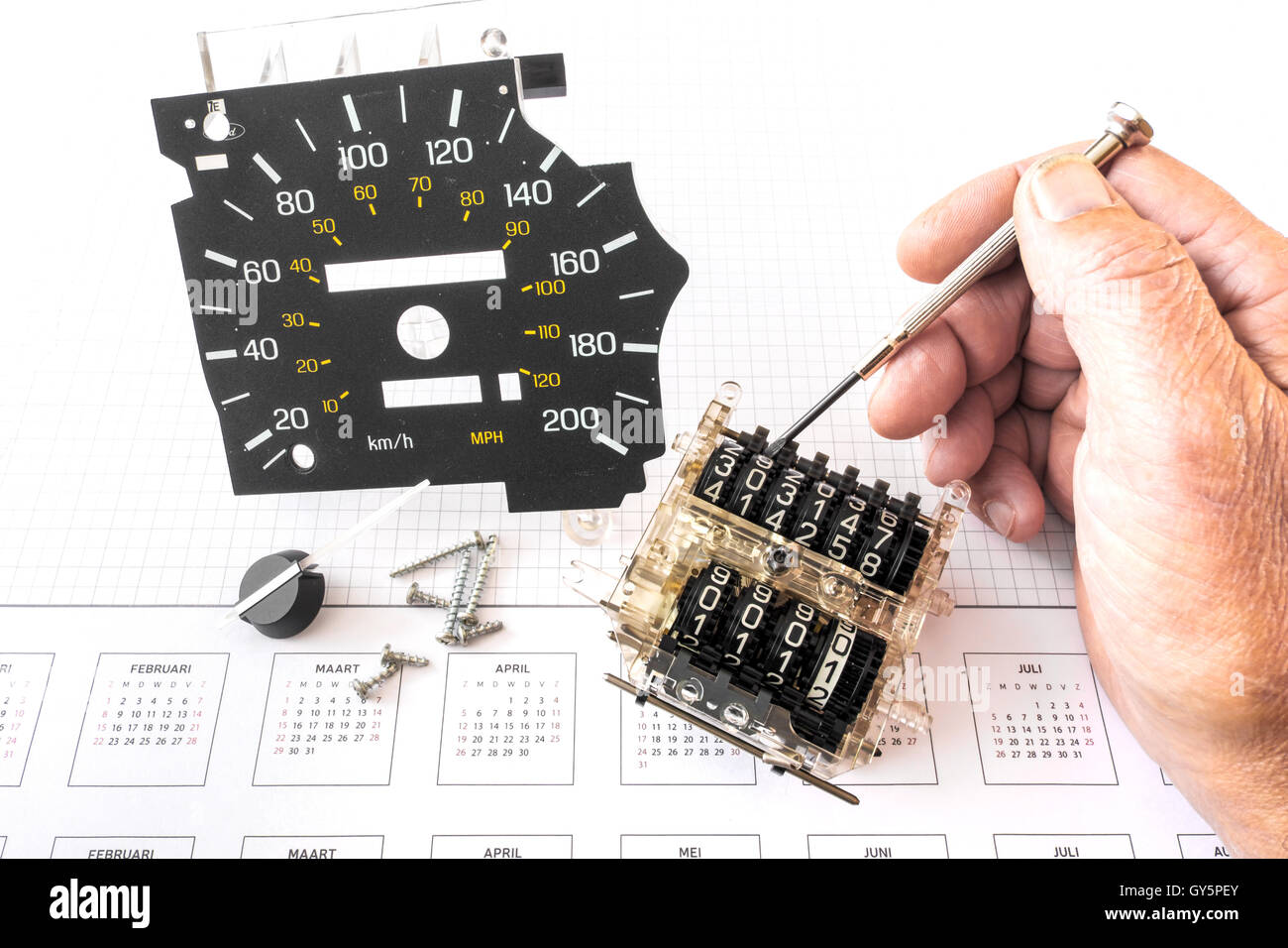 turning back the clock Stock Photo Alamy