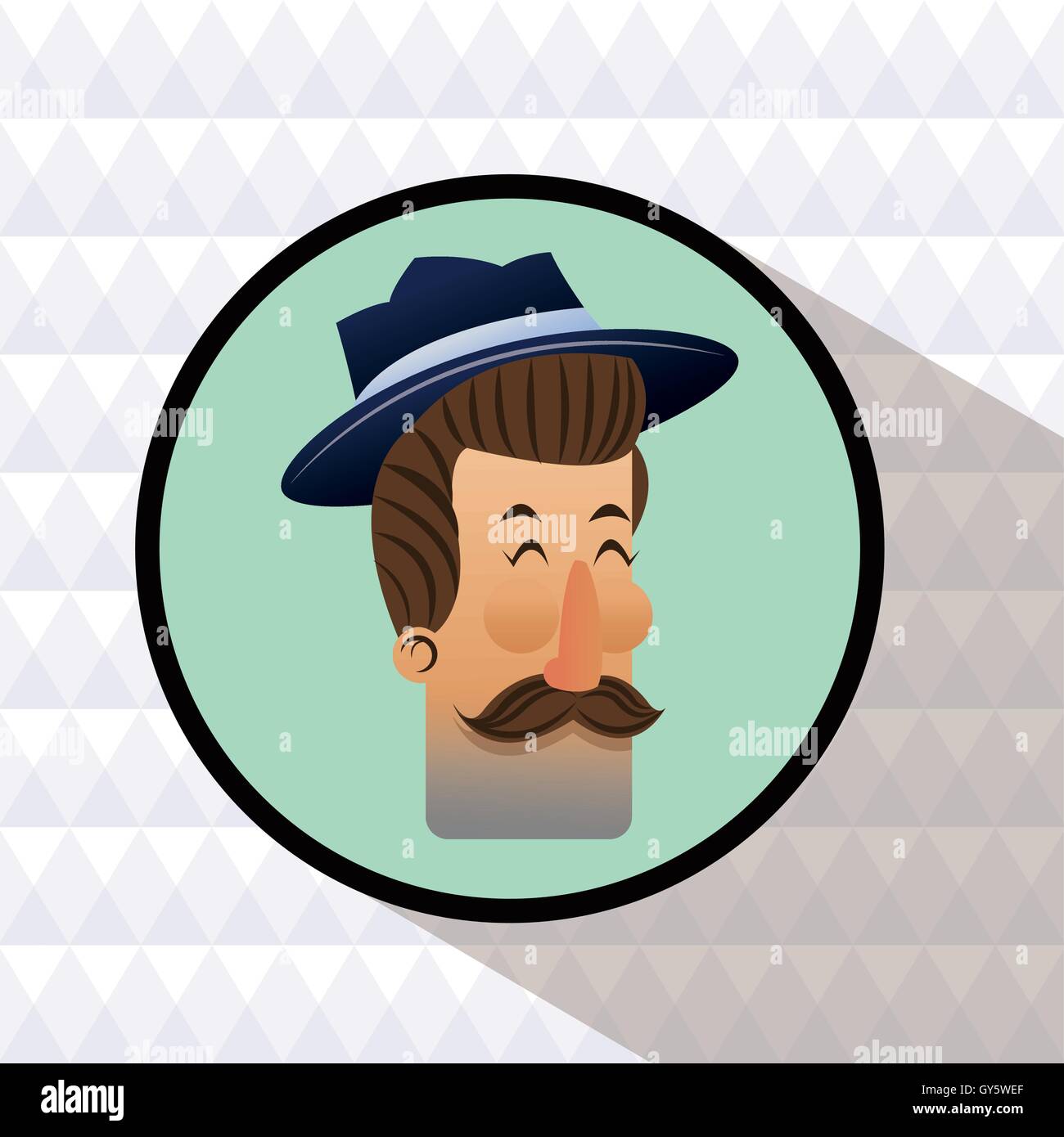 Hipster man cartoon design Stock Vector Image & Art - Alamy