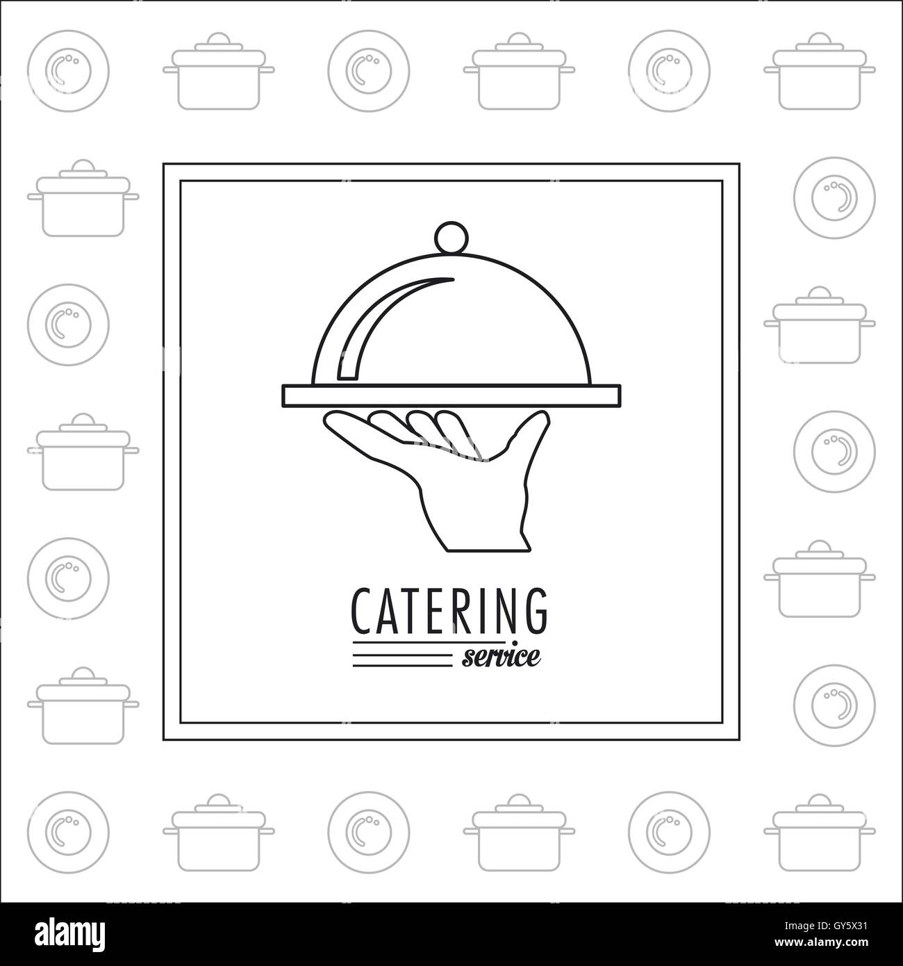 caterers vector art logo design graphics stock vector... Catering service restaurant and menu design Stock Vector Image & Art ...