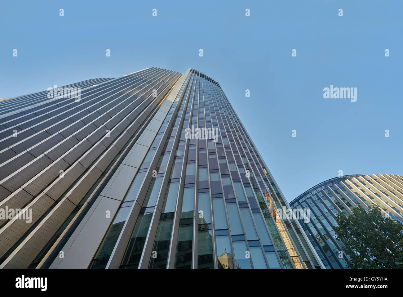 tall buildings, city of London. Glass buldings Stock Photo