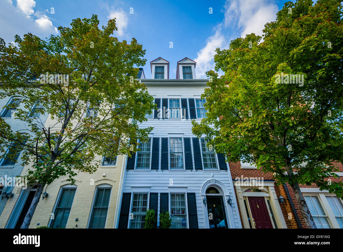 Houses in the Old Town of Alexandria, Virginia Stock Photo Alamy