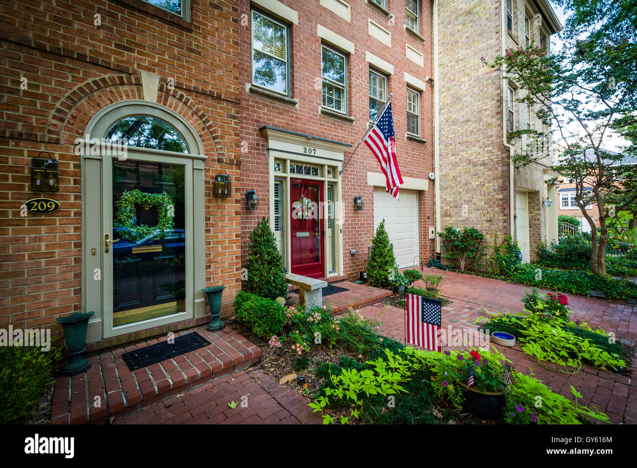 Houses in the Old Town of Alexandria, Virginia Stock Photo Alamy