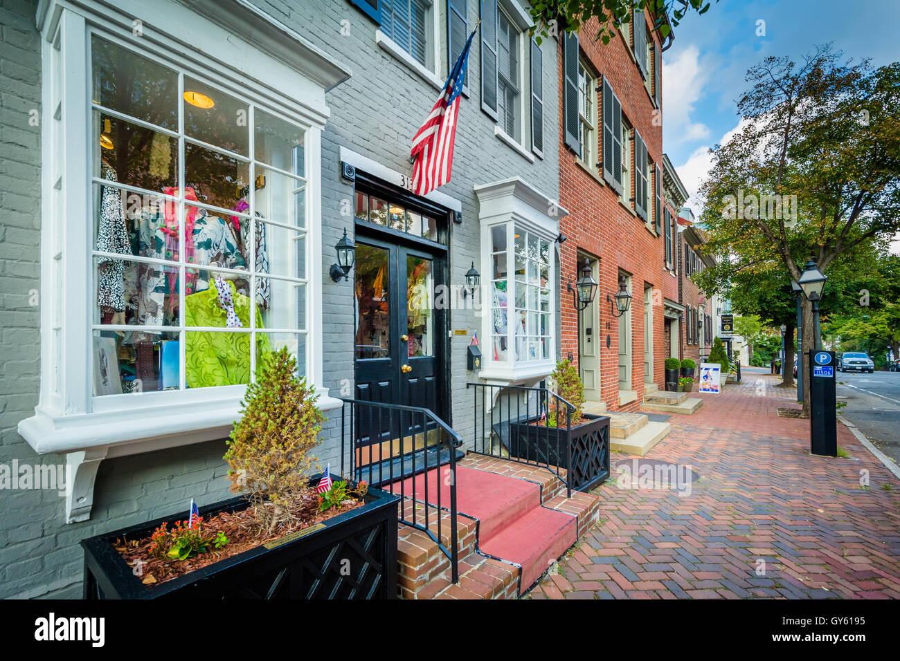 Shops in the Old Town of Alexandria, Virginia Stock Photo Alamy