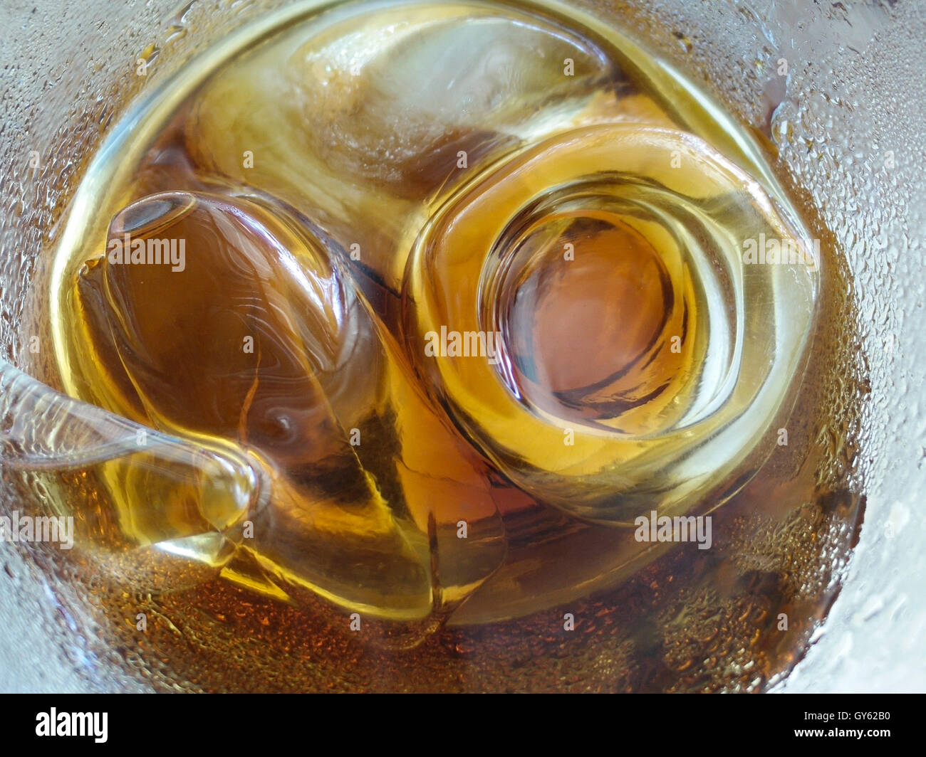 Close up view of the ice cubes in cola background Stock Photo - Alamy
