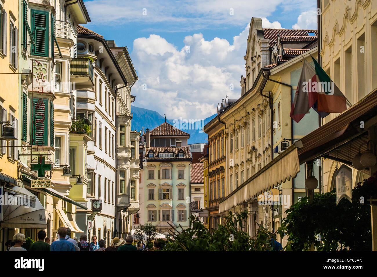 Bolzano town, Bolzano province, Trentino-Alto Adige region, Italy. Stock Photo