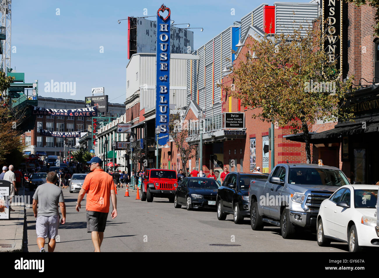Fenway Park And The House Of Blues Along Landsdowne Street Stock Photo -  Download Image Now - iStock