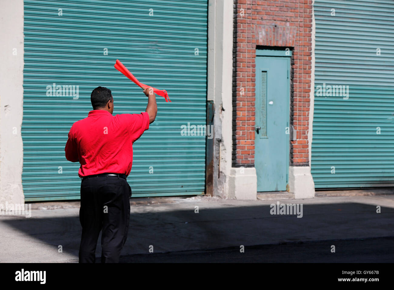 Parking lot attendant hi-res stock photography and images - Alamy