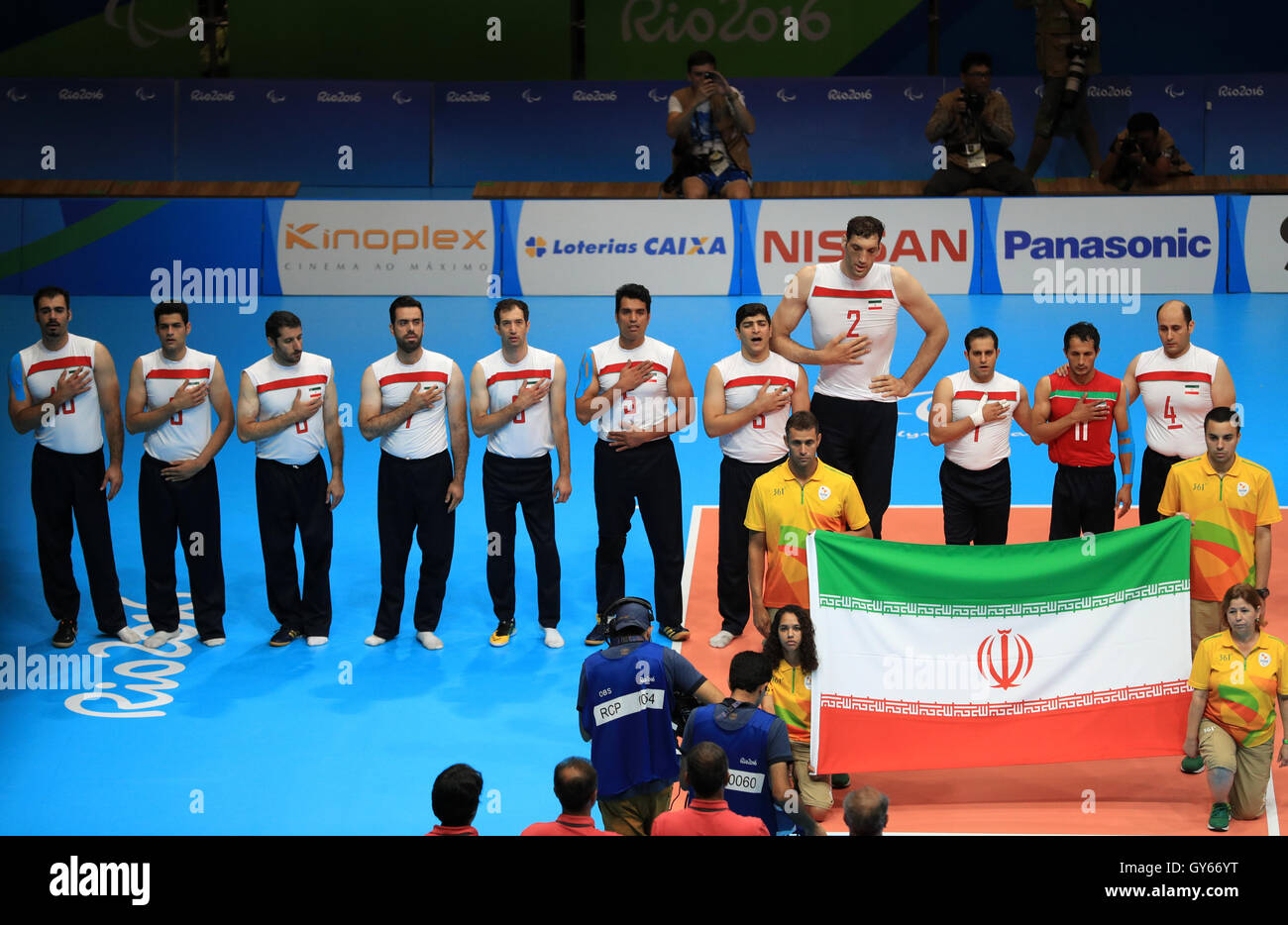 Iran pay tribute to cyclist Bahman Golbarnezhad during the eleventh day