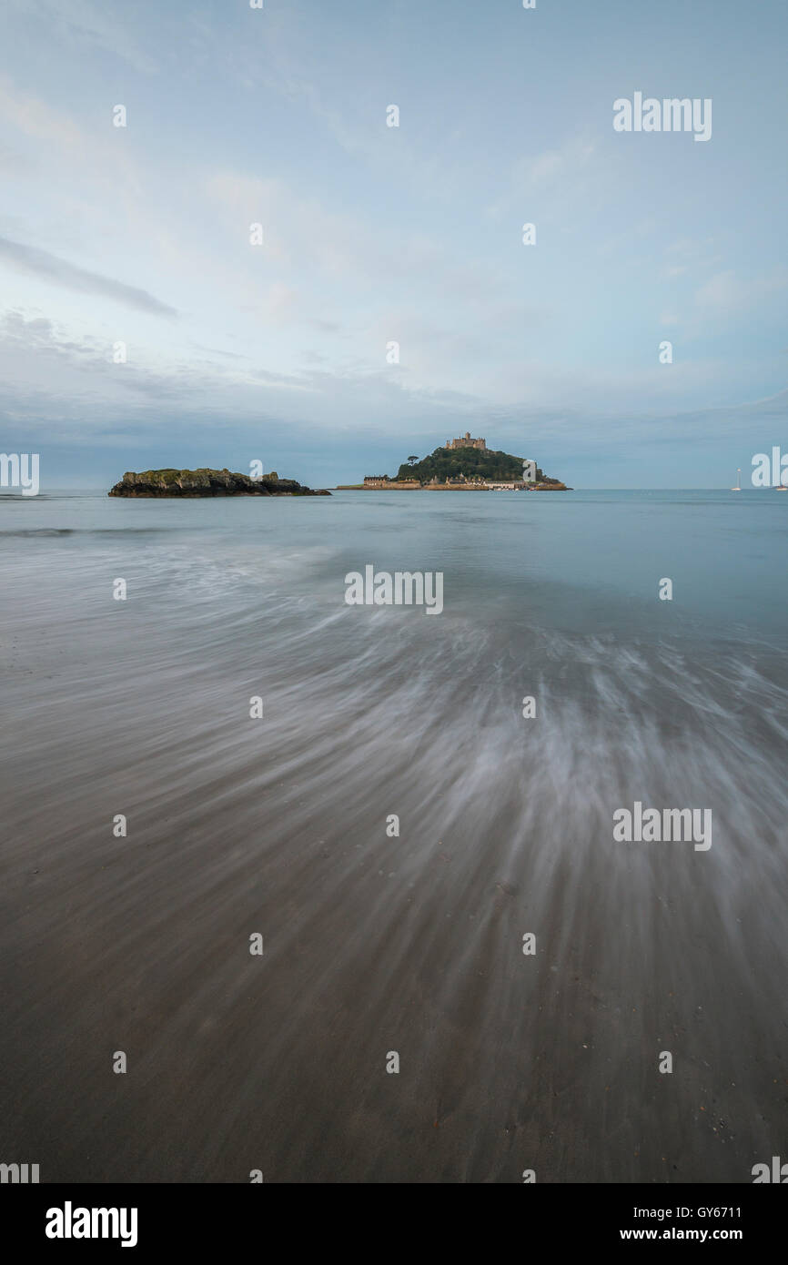 Dawn at St. Michael's Mount, Cornwall Stock Photo