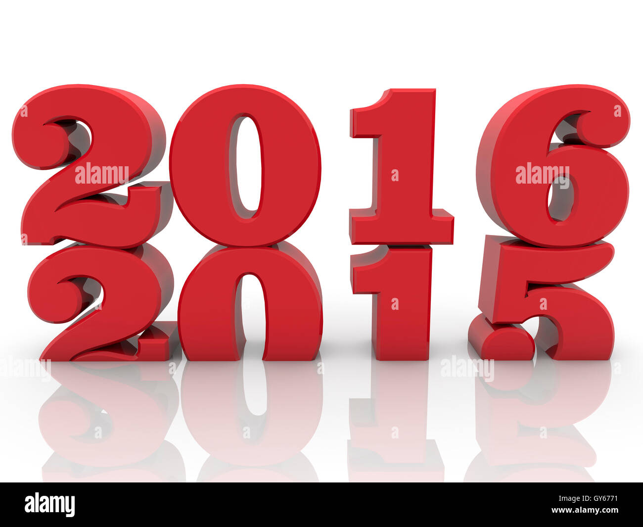 Concept with 2015 and 2016 years on white Stock Photo - Alamy