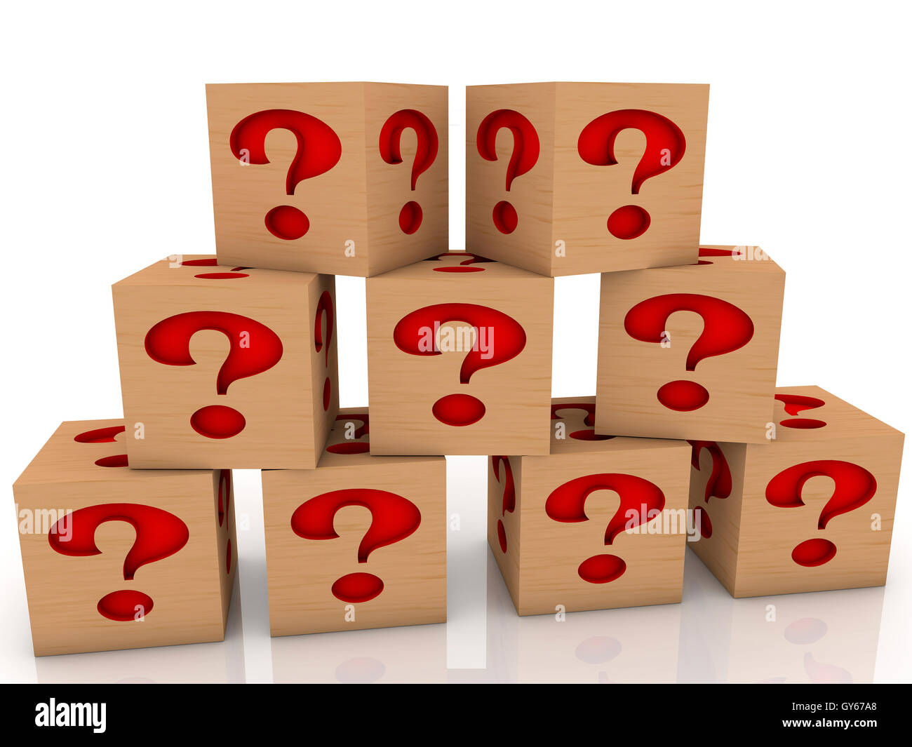 Toy cubes with question mark Stock Photo Alamy