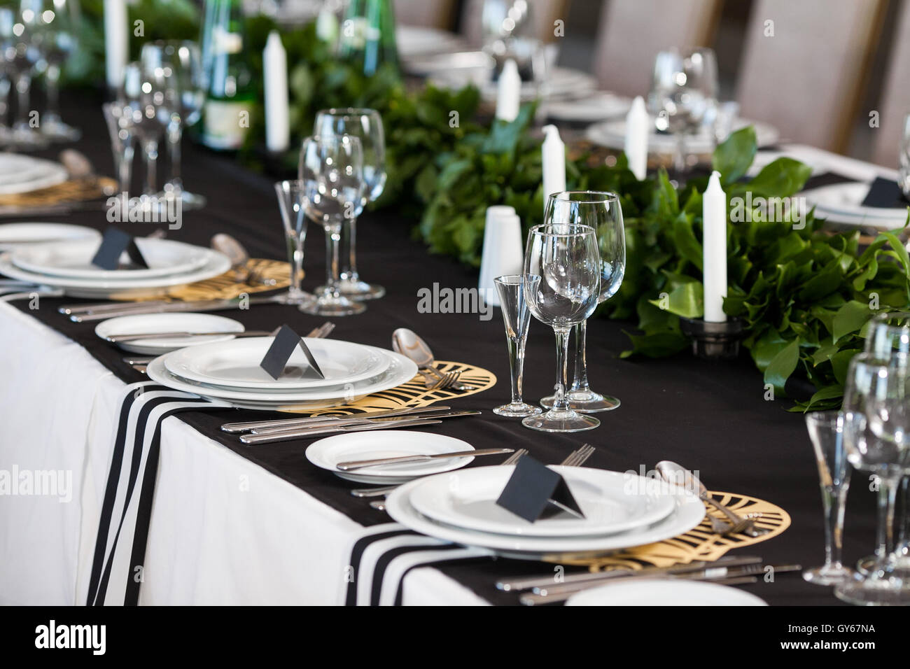 Wedding decor.  interior. Festive . Stock Photo