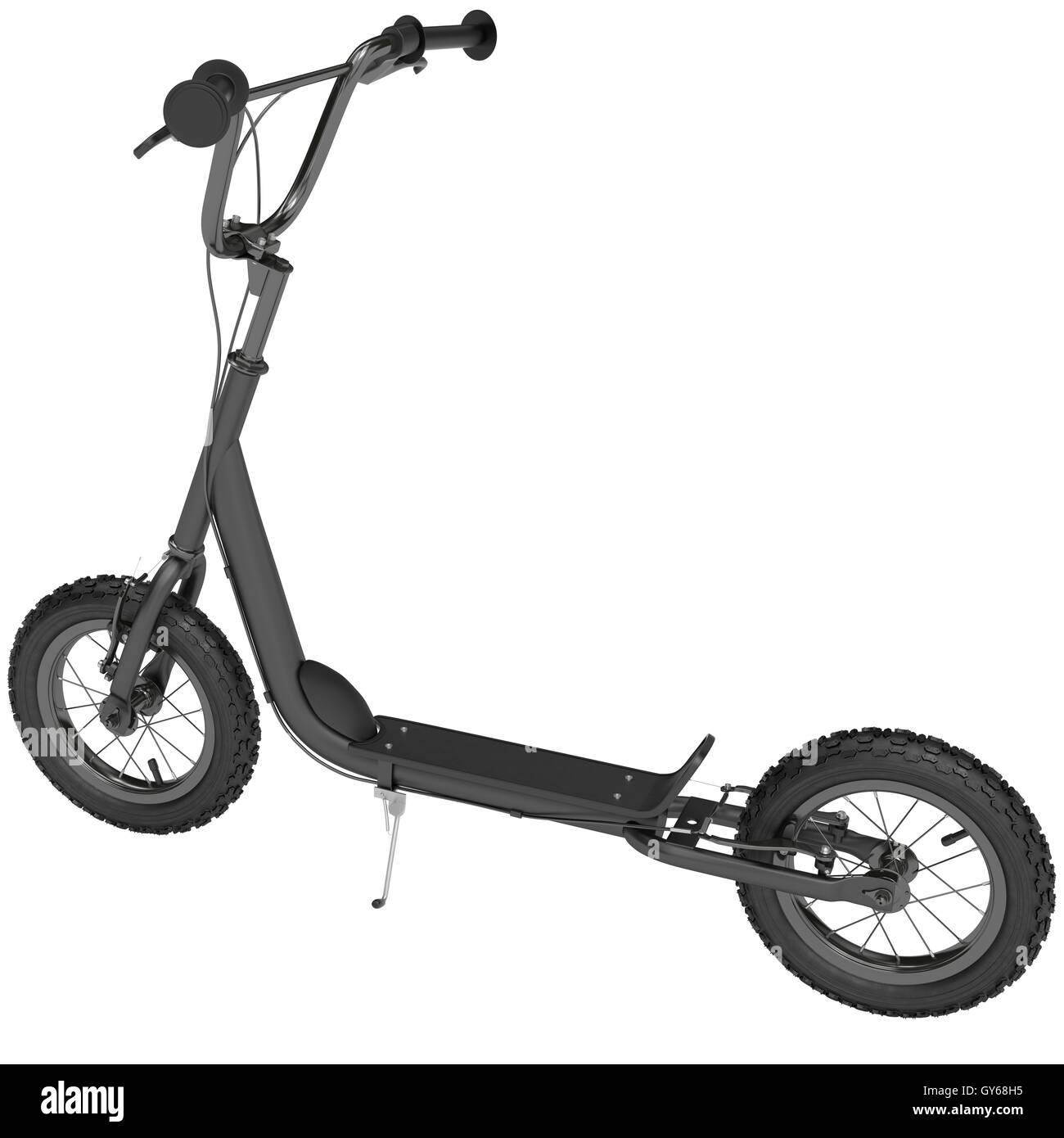 Kick scooter top view Stock Photo Alamy