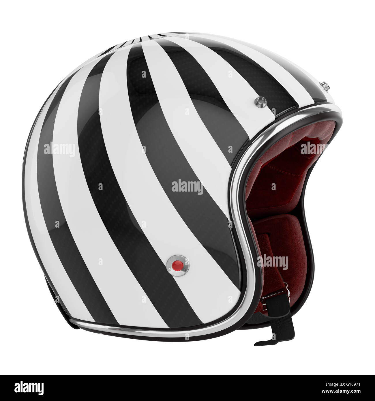 Motorcycle helmet black white Stock Photo - Alamy