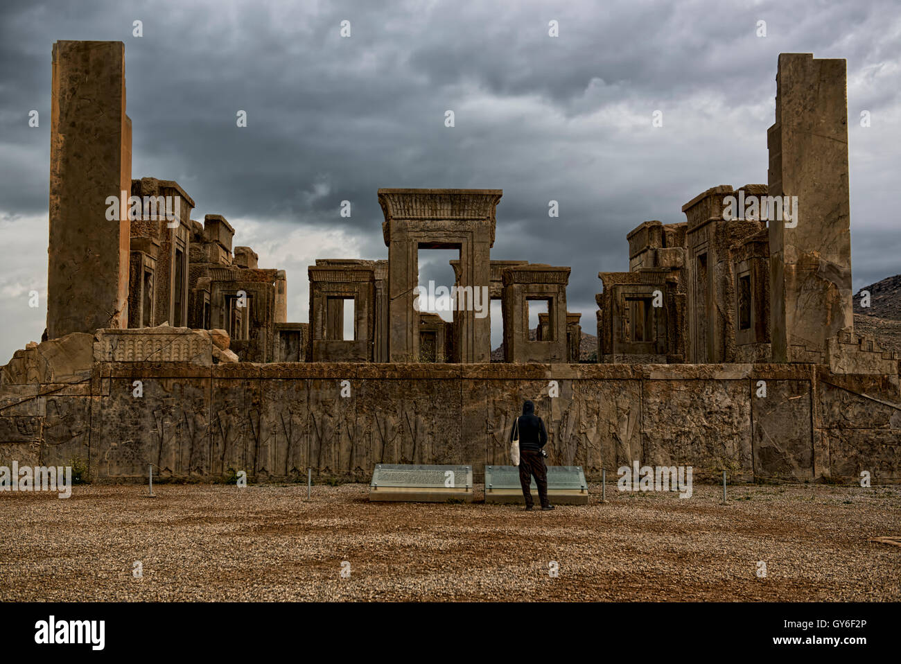 Ruins of the Tachara, Persepolis Stock Photo