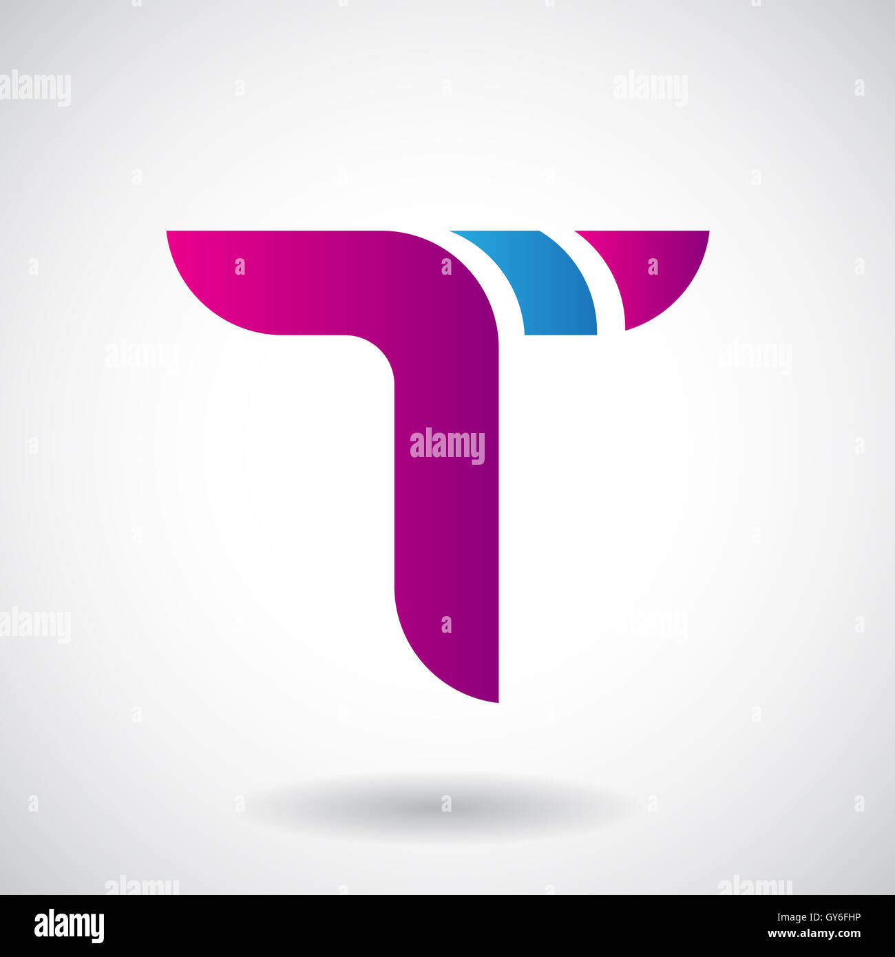 Design Concept of a Colorful Stock Logo Icon of Letter T, Vector ...