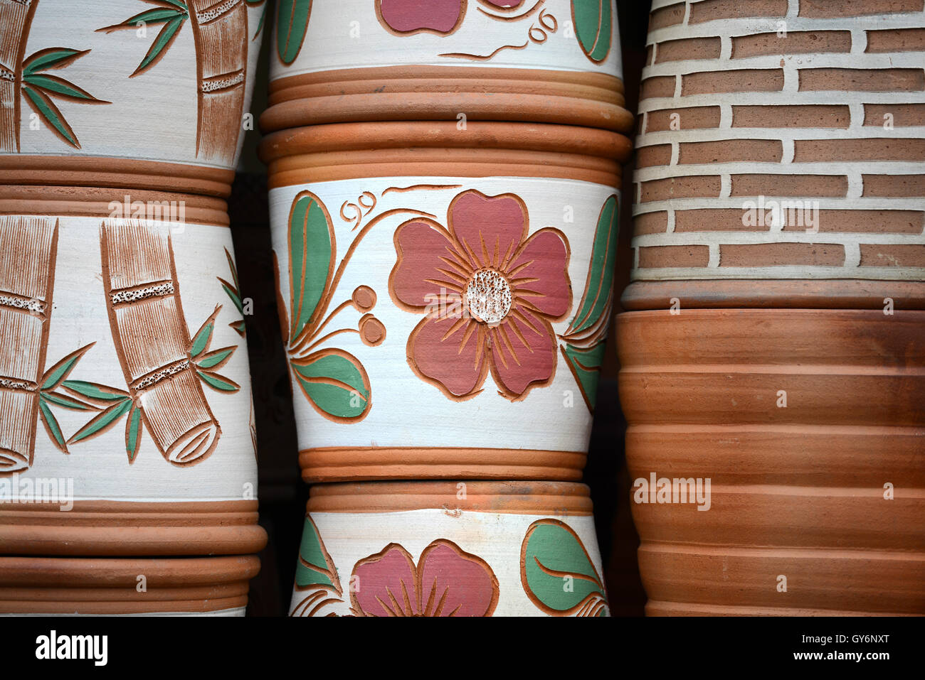 clay flower pot Stock Photo Alamy