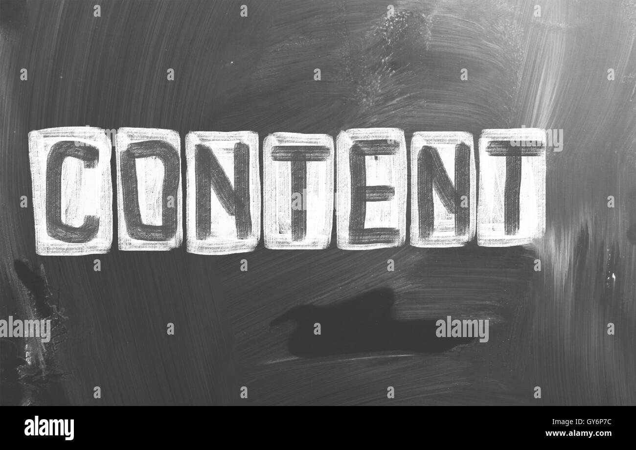 Content Concept Stock Photo