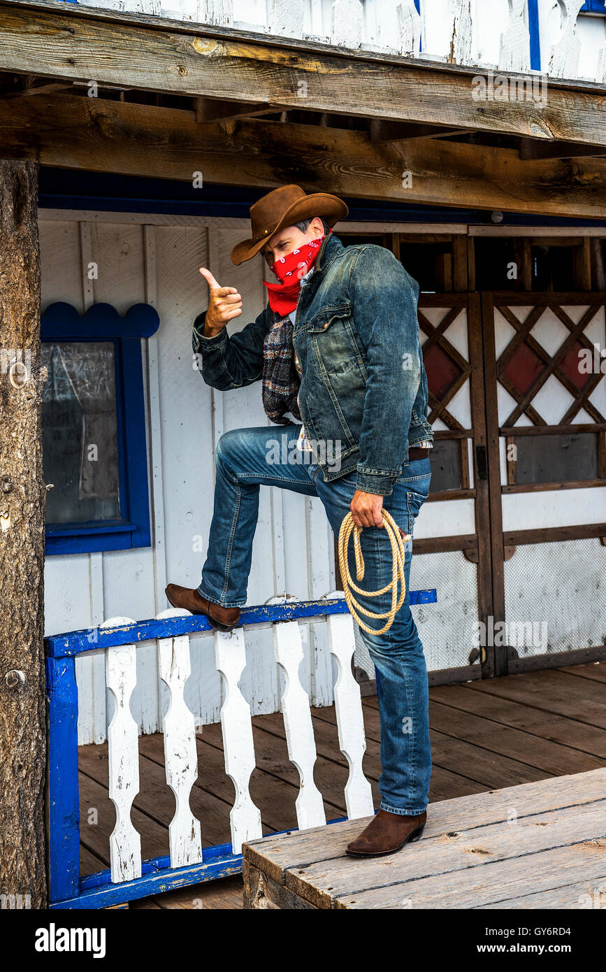 cow boy spirit Stock Photo