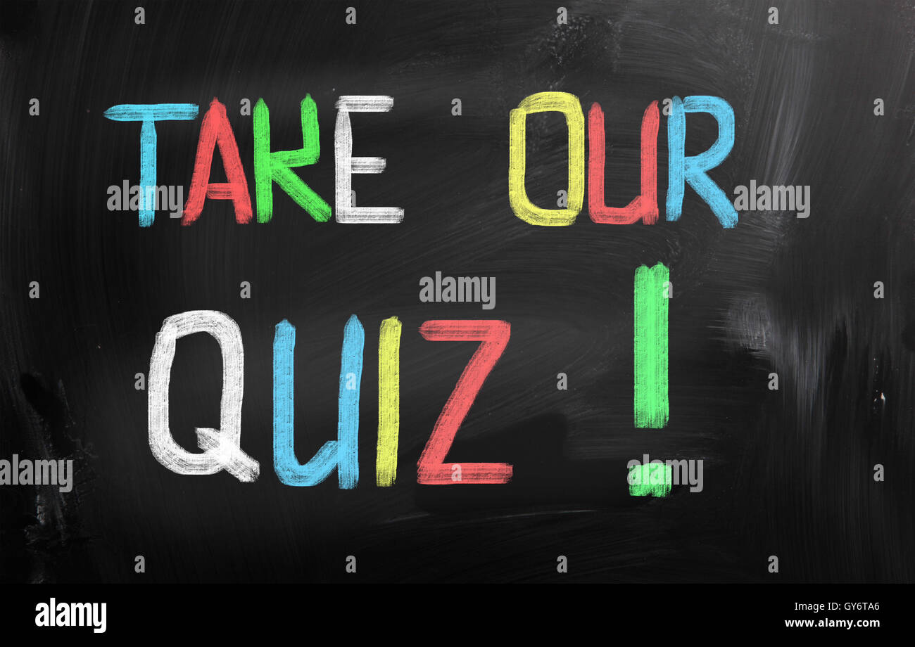 Take Our Quiz Concept Stock Photo