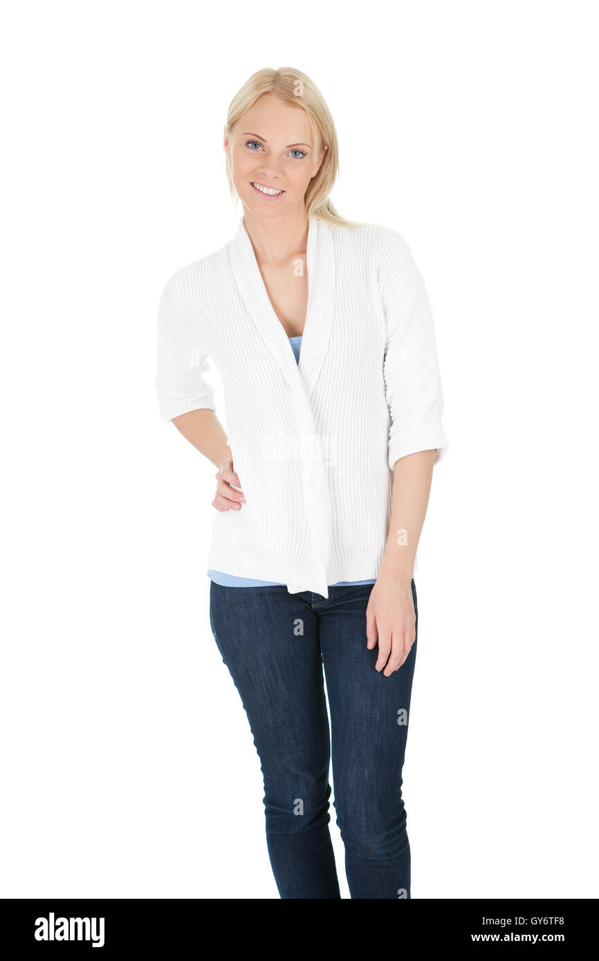 Portrait of beautiful happy young woman Stock Photo - Alamy