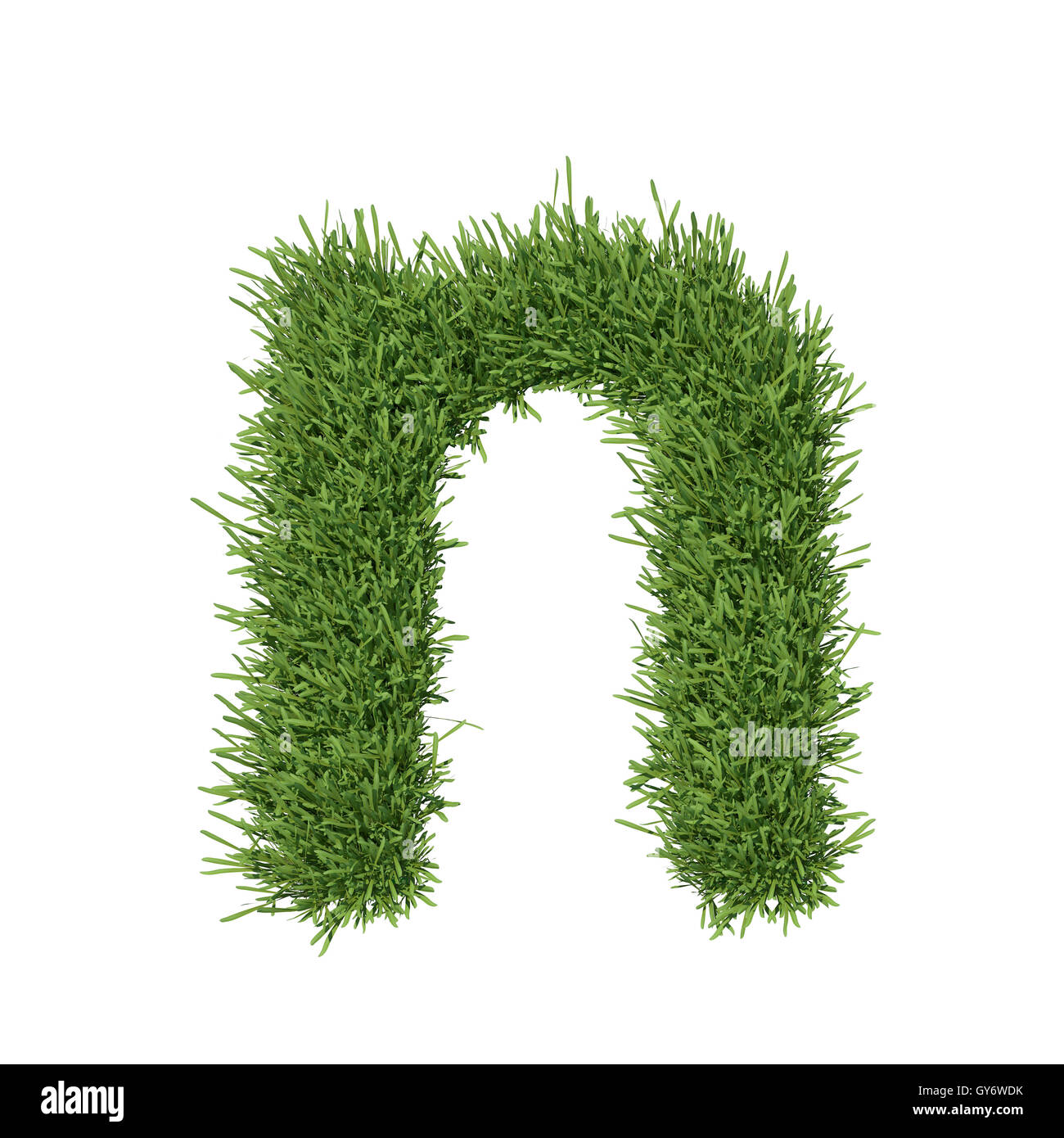 Letter of the alphabet made ΓÇïΓÇïfrom grass Stock Photo - Alamy