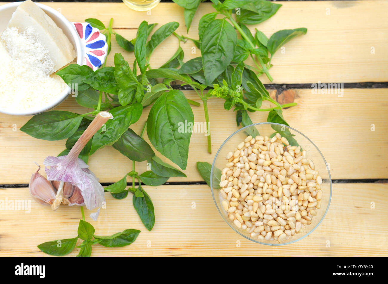 products for pesto Stock Photo