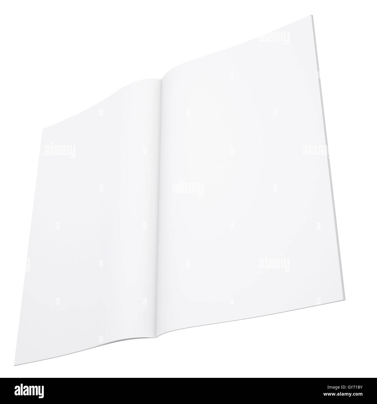 Open white book Stock Photo - Alamy