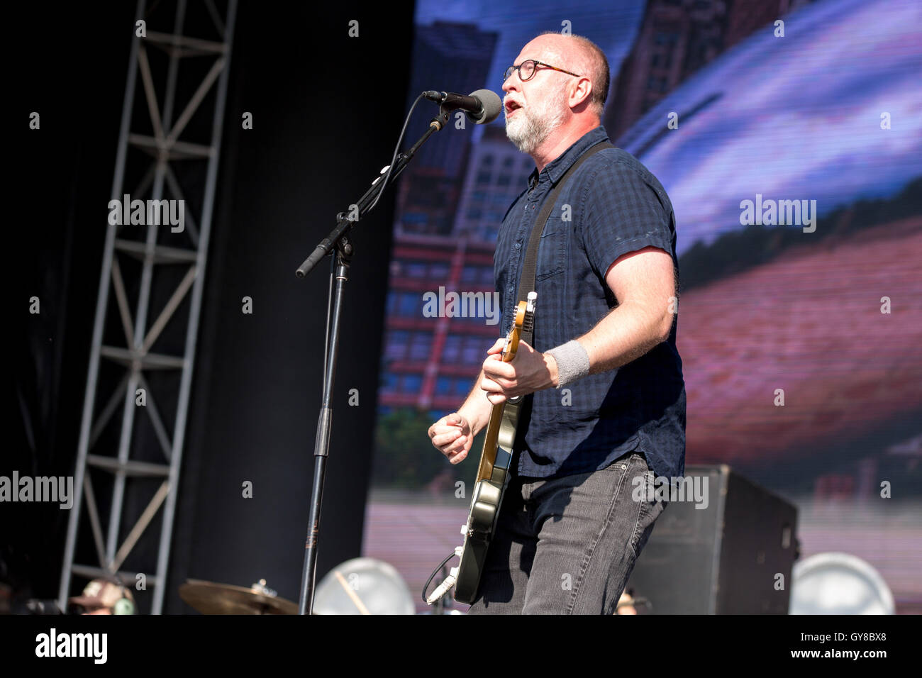 Chicago, Illinois, USA. 17th Sep, 2016. JESSE LACEY of Brand New performs  live at Douglas Park during Riot Fest in Chicago, Illinois © Daniel  DeSlover/ZUMA Wire/Alamy Live News Stock Photo - Alamy