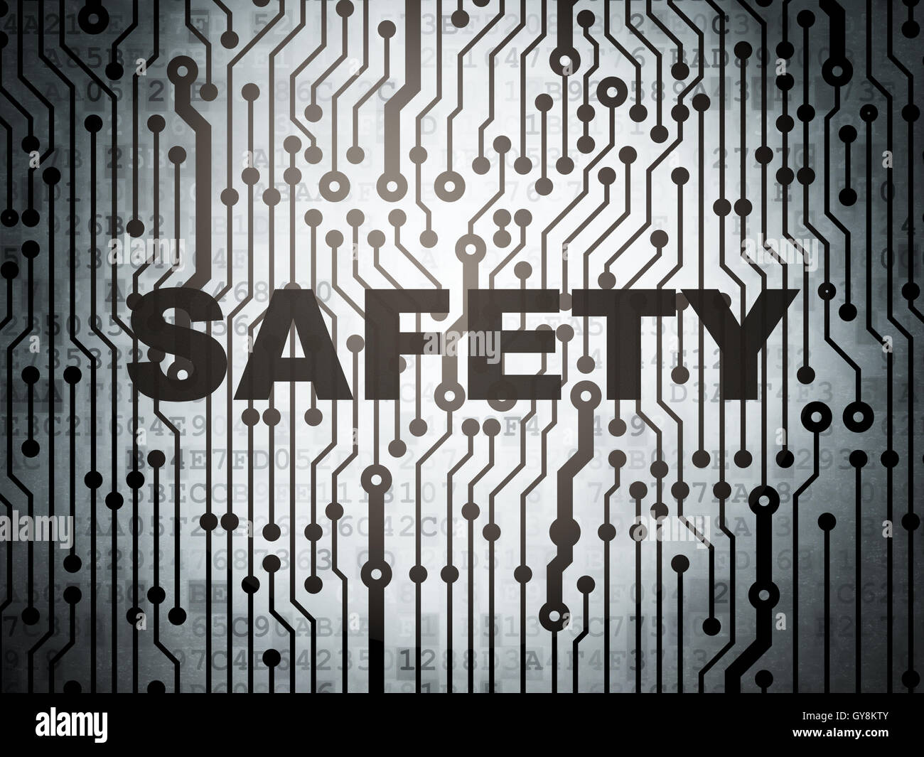 Protection concept circuit board with Safety Stock Photo Alamy