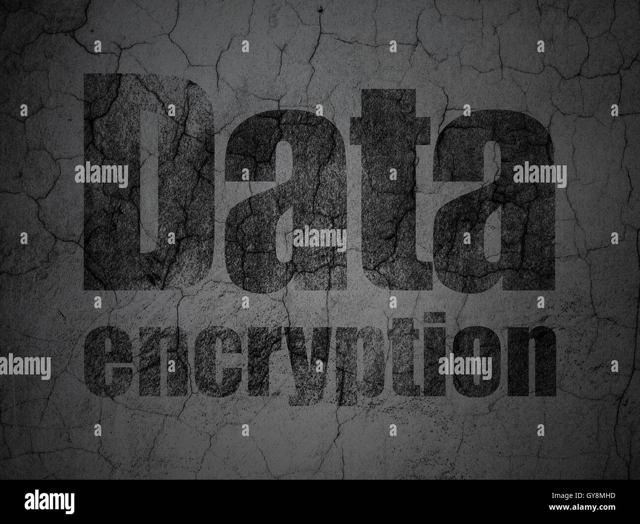 Privacy concept: Data Encryption on grunge wall background Stock Photo ...
